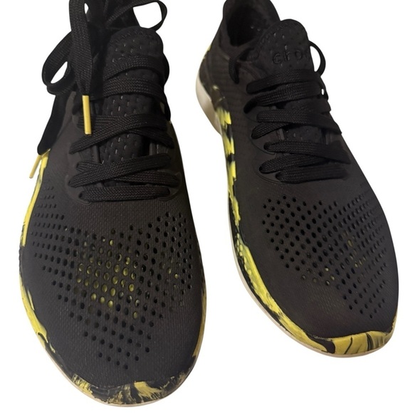 Crocs LiteRide 360 Pacer Sneakers Men\'s Black Citrus Lace-Up size Crocs size 7 main image 9